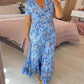 👗2024 Nowe sukienki w kwiaty z dekoltem w serek