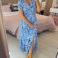 👗2024 Nowe sukienki w kwiaty z dekoltem w serek