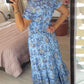 👗2024 Nowe sukienki w kwiaty z dekoltem w serek