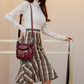 🥳👜Bali Simple Casual Pleated Bucket Miękka skórzana torba na ramię