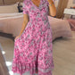 👗2024 Nowe sukienki w kwiaty z dekoltem w serek