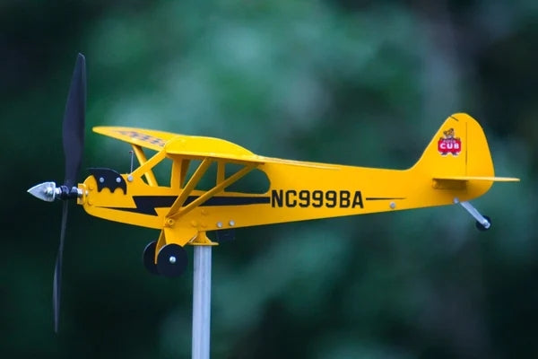 【Gorąca sprzedaż】Piper J3 Cub Samolot Weathervane - Prezenty dla miłośników latania-5