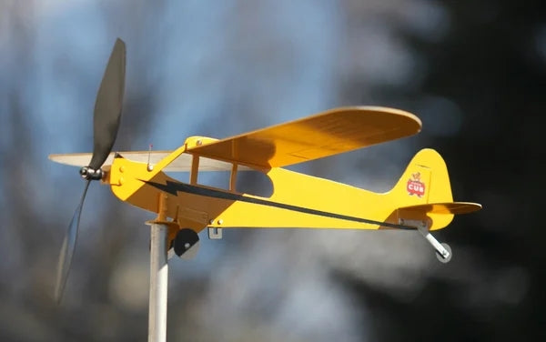 【Gorąca sprzedaż】Piper J3 Cub Samolot Weathervane - Prezenty dla miłośników latania-9