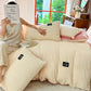 ✨Regalo cálido🎁Juego de ropa de cama de color sólido premium