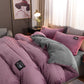 ✨Regalo cálido🎁Juego de ropa de cama de color sólido premium