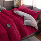 ✨Regalo cálido🎁Juego de ropa de cama de color sólido premium