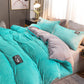 ✨Regalo cálido🎁Juego de ropa de cama de color sólido premium