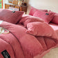 ✨Regalo cálido🎁Juego de ropa de cama de color sólido premium