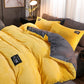✨Regalo cálido🎁Juego de ropa de cama de color sólido premium